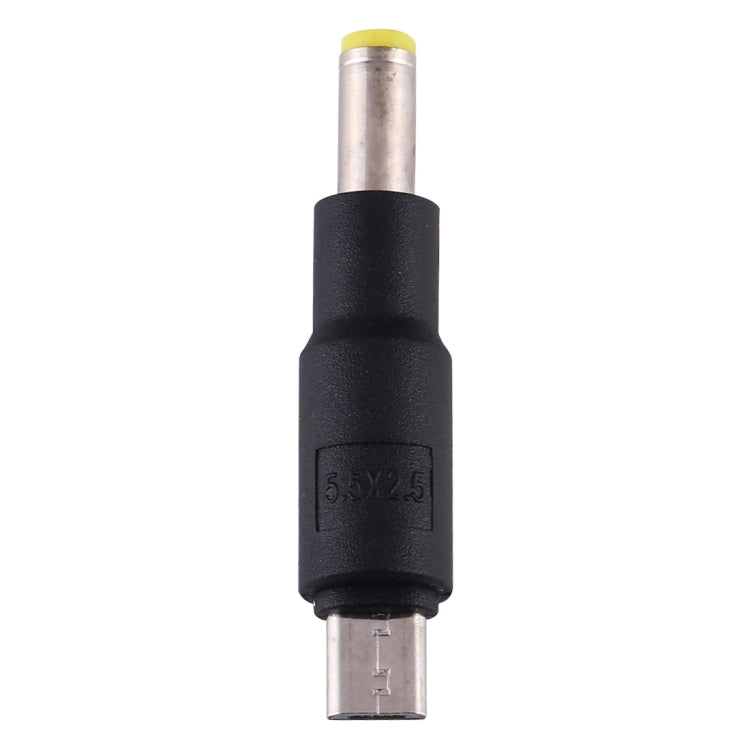 10 gab. 5,5 x 2,5 mm uz Micro USB līdzstrāvas barošanas spraudņa savienotājs