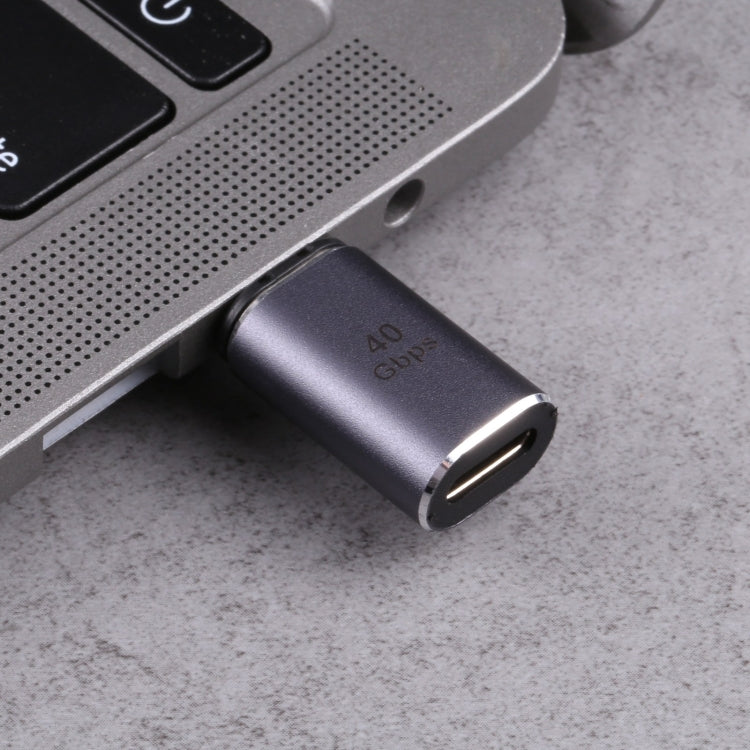 Адаптер USB-C/Type-C (папа) на USB-C/Type-C (мама) с магнитной головкой, 40 Гбит/с