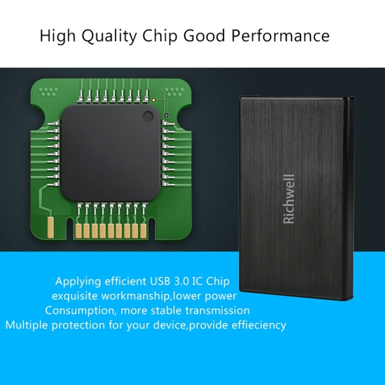 Мобильный жесткий диск Richwell SATA R23-SATA-250GB 250 ГБ 2,5 дюйма с интерфейсом USB 3.0