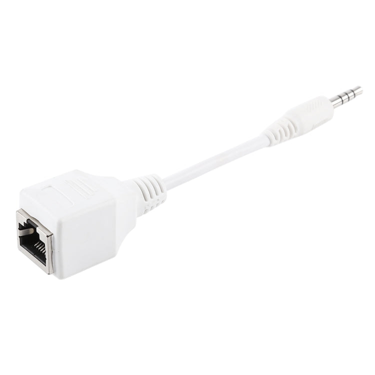 Сетевой адаптер Ethernet LAN CAT5 RJ45 с разъемом 3,5 мм, 4-полюсным штекером, общая длина: около 13 см