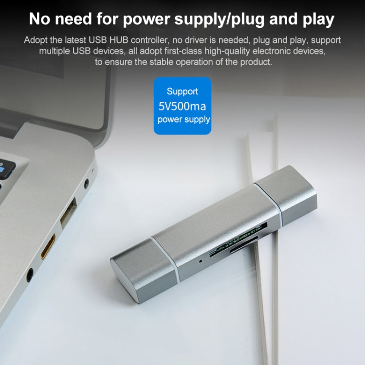 H82 USB-C / Type-C на USB 3.0 + порты Micro USB OTG SD / TF кард-ридер