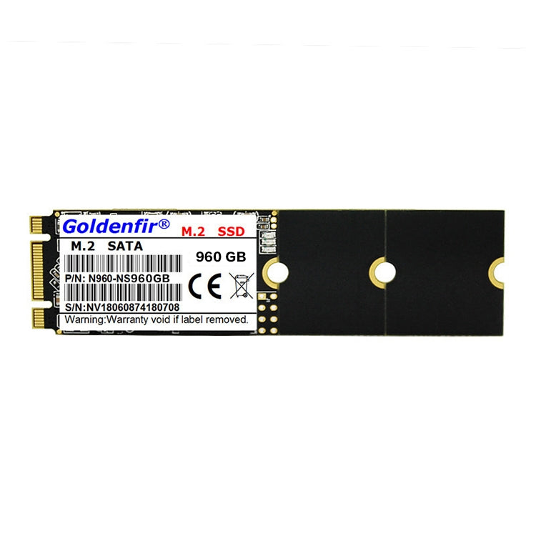Goldenfir 1,8 collu NGFF cietvielu disks, zibatmiņas arhitektūra: TLC, ietilpība: 960 GB