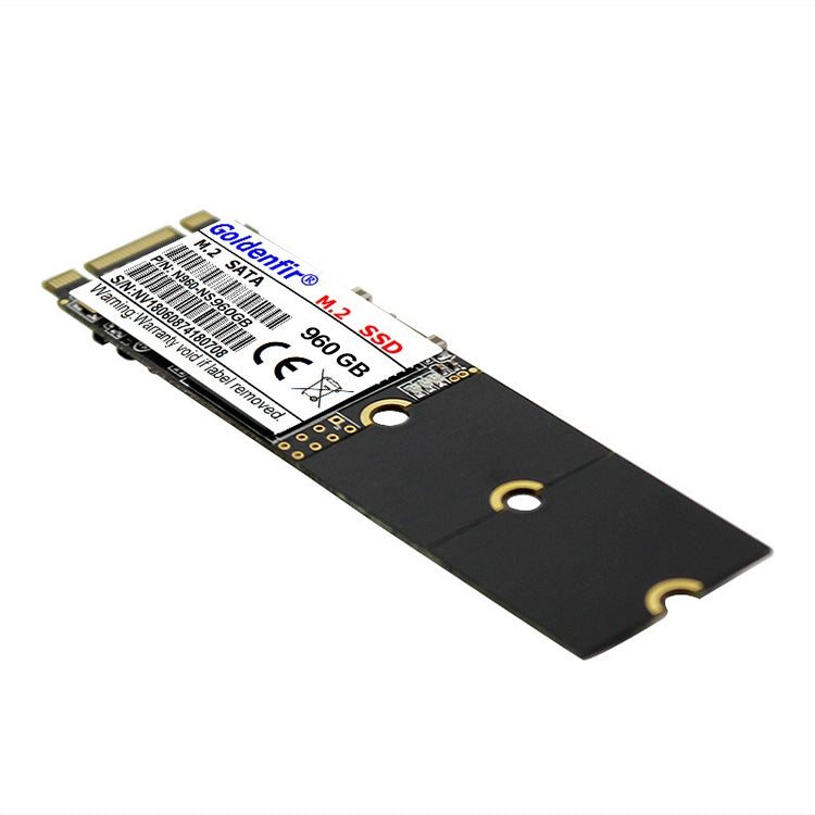 Goldenfir 1,8 collu NGFF cietvielu disks, zibatmiņas arhitektūra: TLC, ietilpība: 960 GB