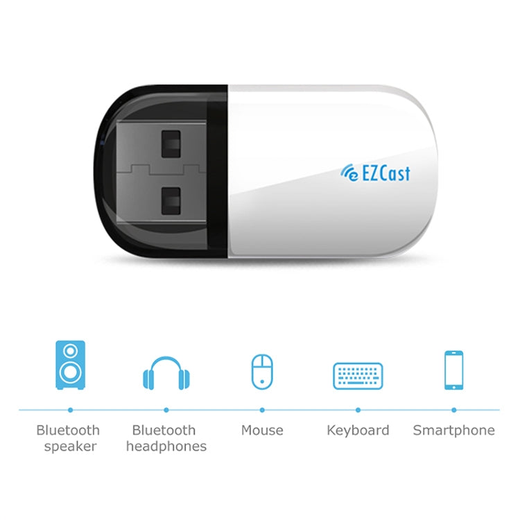 EZCast EZC-5200BS 600 Мбит/с двухдиапазонный беспроводной WiFi + Bluetooth USB 2.0 адаптер