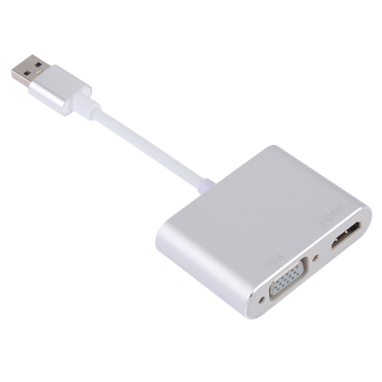 2 vienā USB 3.0 uz HDMI + VGA adapteris