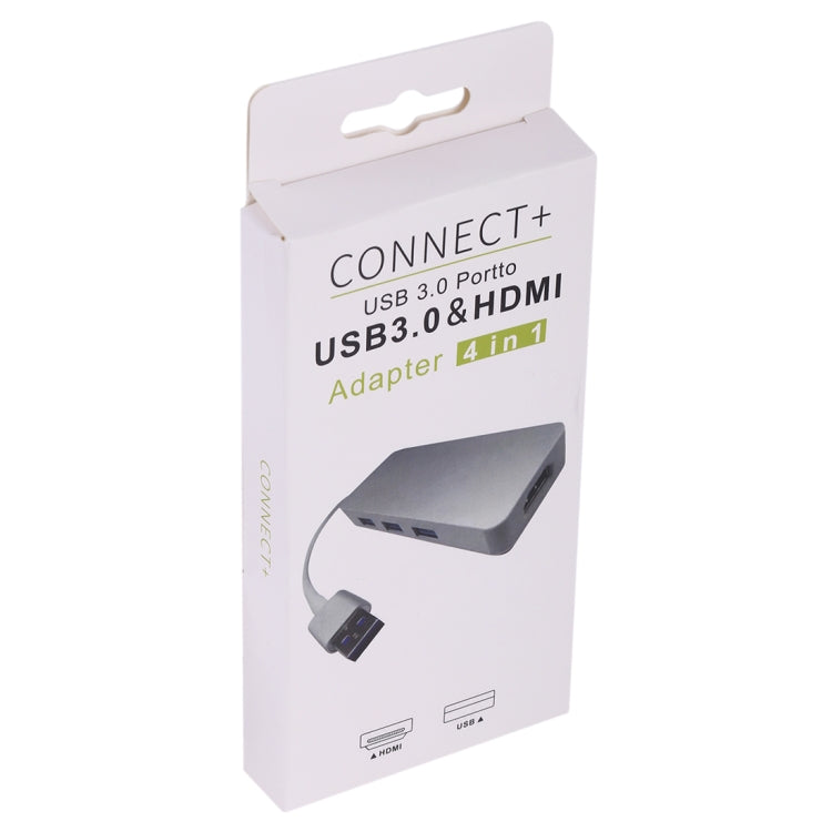 Адаптер 4 в 1 USB 3.0 на 3 x USB 3.0 + HDMI