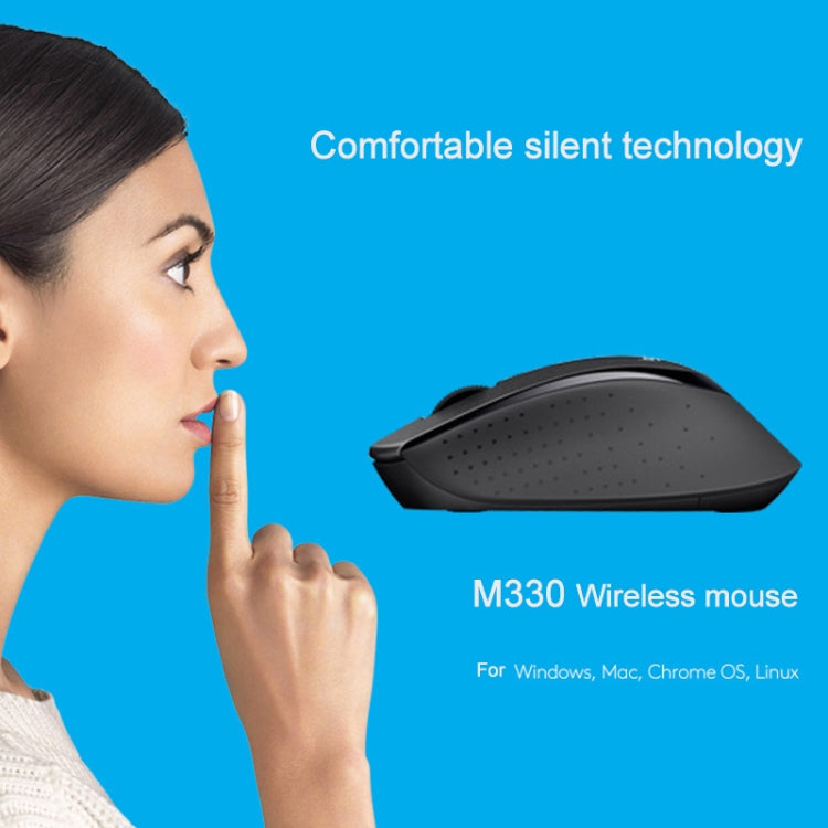 Беспроводная оптическая мышь Logitech M330 с функцией отключения звука и приемником Micro USB
