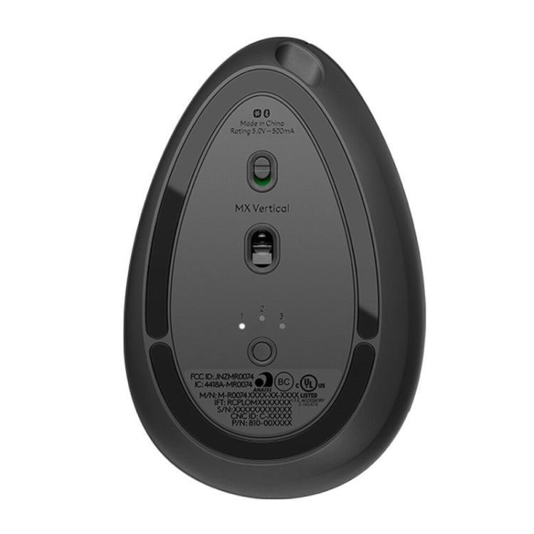 Logitech MX Vertical 4000 точек на дюйм USB-C / Type-C + Unifying + Bluetooth эргономичная беспроводная вертикальная оптическая мышь с тремя режимами