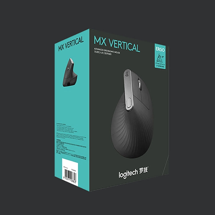 Logitech MX Vertical 4000 точек на дюйм USB-C / Type-C + Unifying + Bluetooth эргономичная беспроводная вертикальная оптическая мышь с тремя режимами
