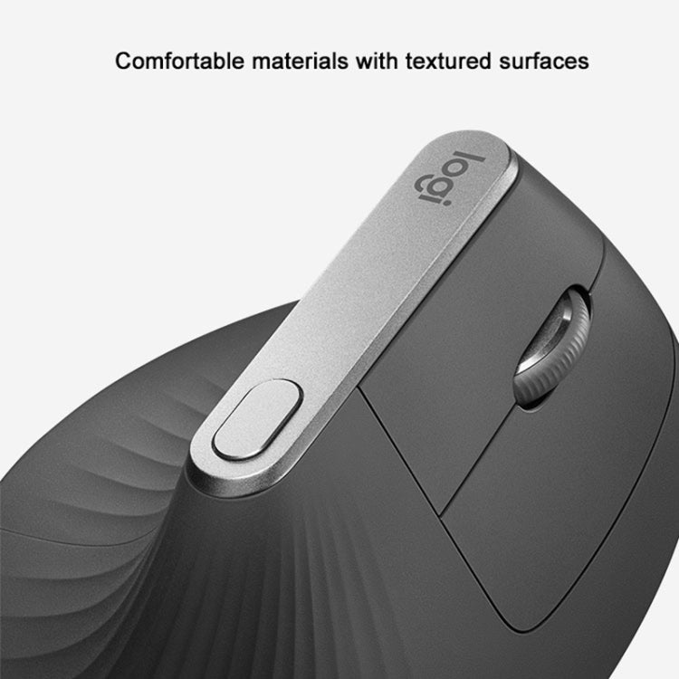 Logitech MX Vertical 4000 точек на дюйм USB-C / Type-C + Unifying + Bluetooth эргономичная беспроводная вертикальная оптическая мышь с тремя режимами