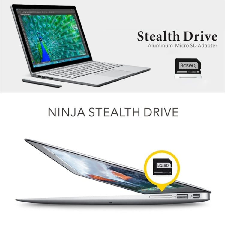 Скрытый чехол BASEQI из алюминиевого сплава для SD-карты для ноутбука Lenovo Flex4-14