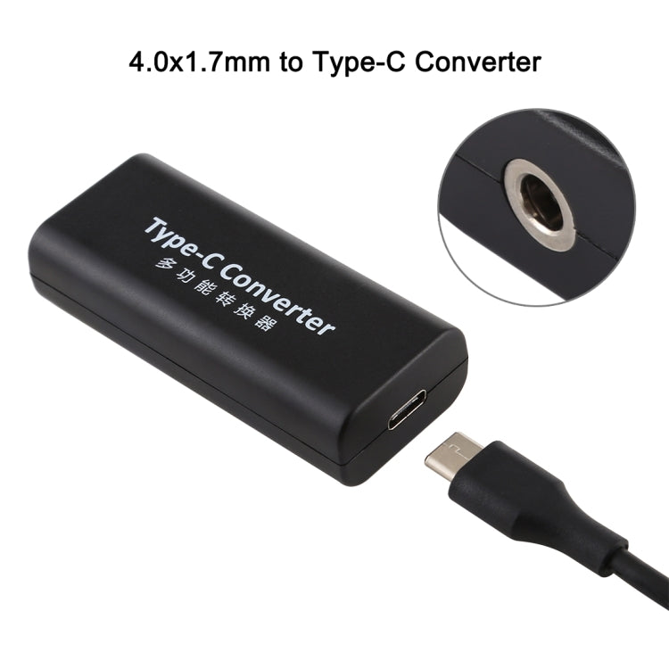 Адаптер питания DC 4,0 x 1,7 мм (гнездо) на USB-C/Type-C (гнездо) с кабелем USB-C/Type-C длиной 15 см
