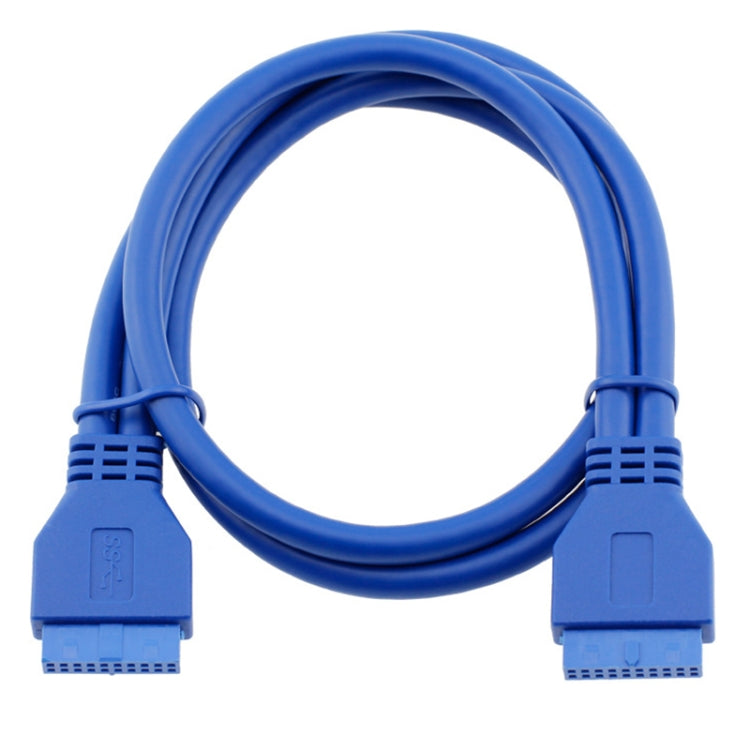 Удлинительный кабель USB 3.0 5 Гбит/с, 20-контактный, гнездо-гнездо, для материнской платы, длина кабеля: 50 см