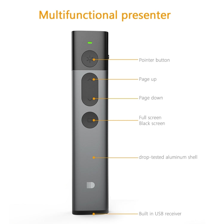 DOOSL DSIT036 Красная лазерная указка 2,4 ГГц Беспроводной презентер PowerPoint Clicker