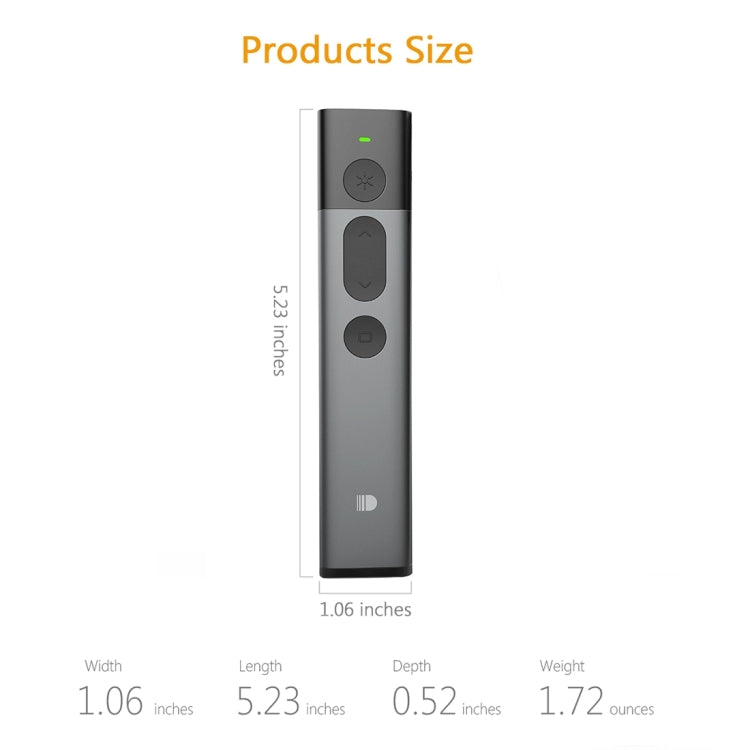 DOOSL DSIT036 Красная лазерная указка 2,4 ГГц Беспроводной презентер PowerPoint Clicker