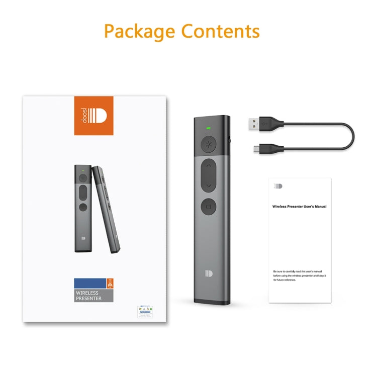 DOOSL DSIT036 Красная лазерная указка 2,4 ГГц Беспроводной презентер PowerPoint Clicker