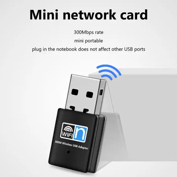 Беспроводной сетевой USB-адаптер Nano Card 802.11N со скоростью 300 Мбит/с