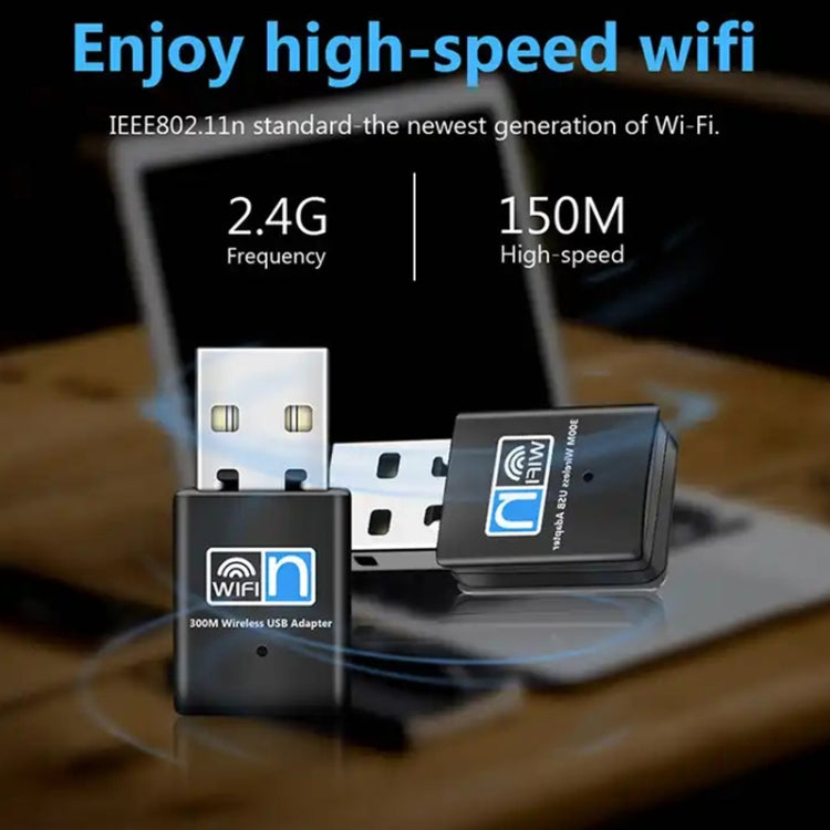 Беспроводной сетевой USB-адаптер Nano Card 802.11N со скоростью 300 Мбит/с