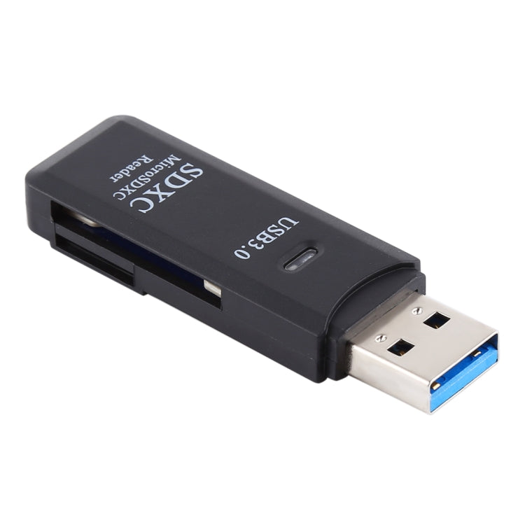 2 vienā USB 3.0 karšu lasītājs, īpaši ātrs 5 Gb/s, atbalsta SD kartes / TF kartes