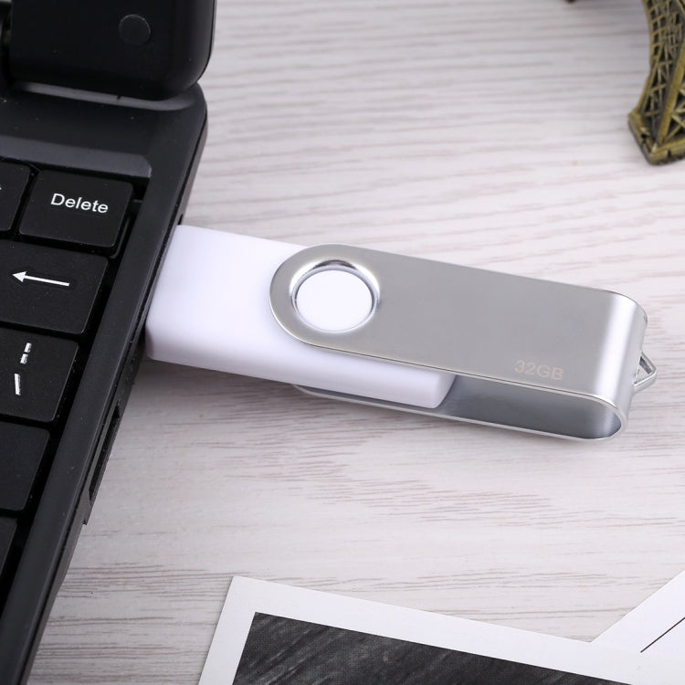 32 GB Twister USB 2.0 zibatmiņas disks (balts)