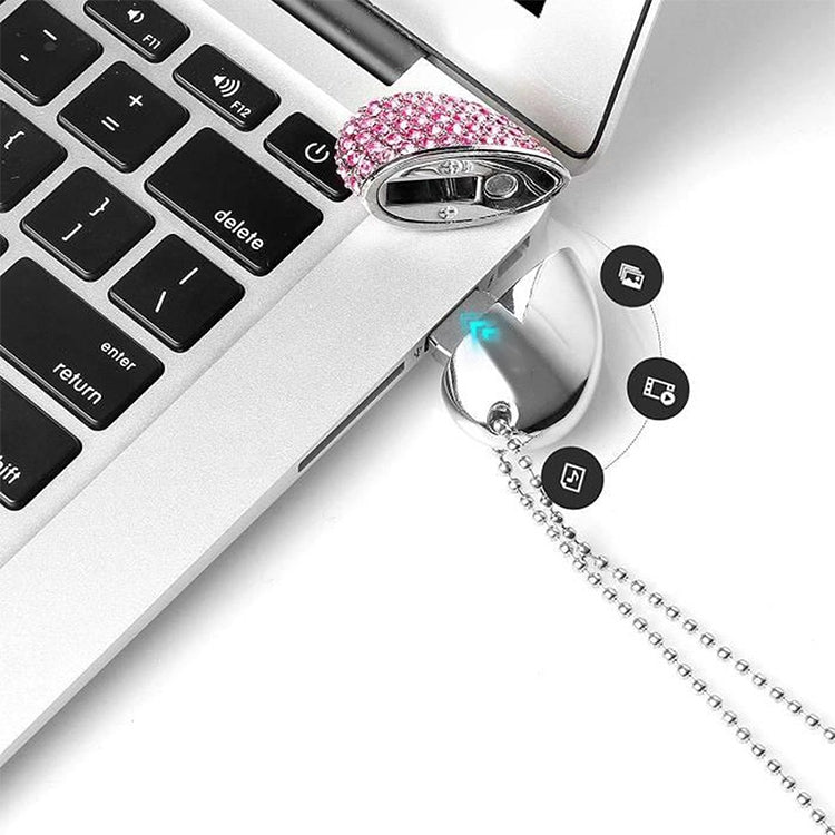 USB-флеш-накопитель с бриллиантами в форме сердца, специальный подарок ко Дню святого Валентина