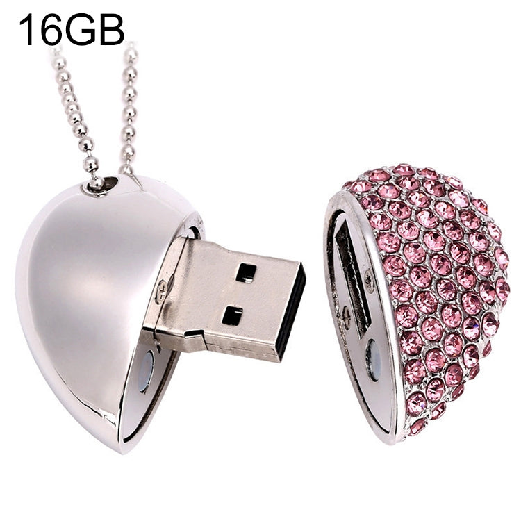 USB-флеш-накопитель с бриллиантами в форме сердца, специальный подарок ко Дню святого Валентина