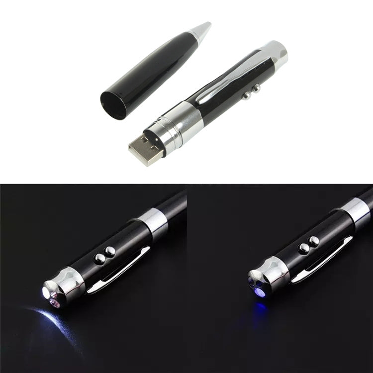 USB-флеш-накопитель 3 в 1 в стиле лазерной ручки, серебристый (16 ГБ)