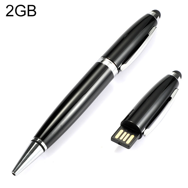USB-флеш-накопитель 2 в 1 в форме ручки, черный