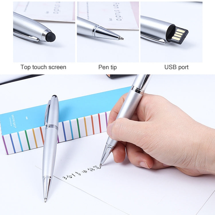 USB-флеш-накопитель 2 в 1 в форме ручки, черный