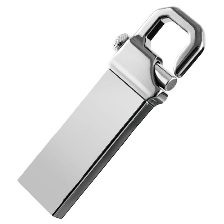 Флеш-накопитель USB 2.0 в металлическом стиле с брелком на 4 ГБ