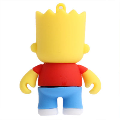 The Simpsons Bart Shape Silicone USB2.0 Flash disk, Special for All Kinds of Festival Day Gifts
