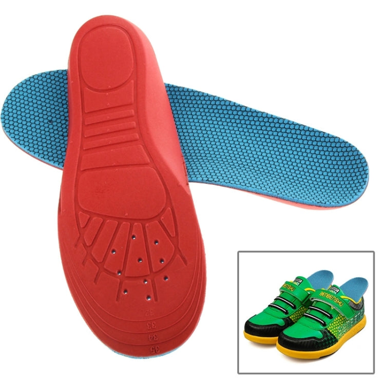 1 pāris bērni EVA Ortopēdiskās arkas atbalsta apavu spilventiņi Sports Running Pololes, izmērs: 23cm x 8cm