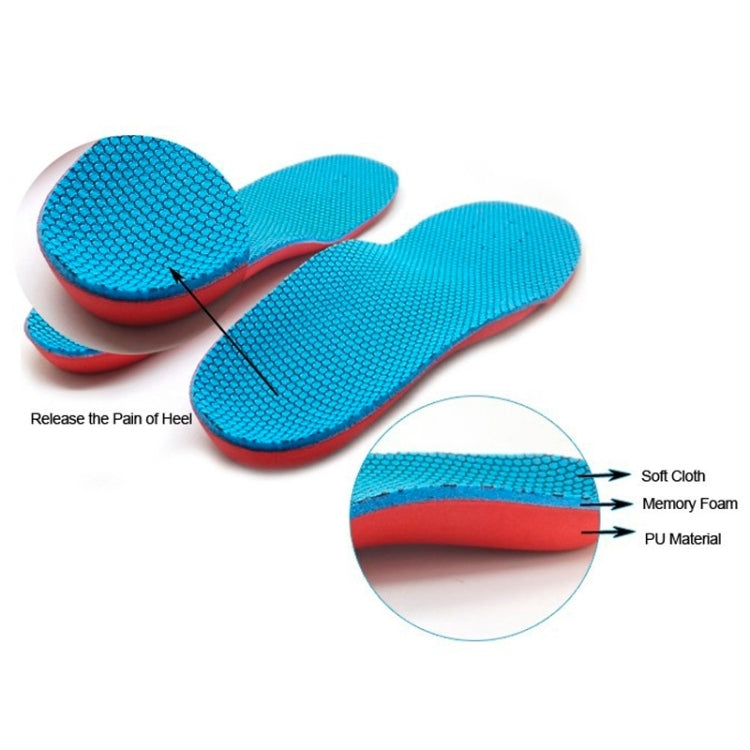 1 pāris bērni EVA Ortopēdiskās arkas atbalsta apavu spilventiņi Sports Running Pololes, izmērs: 23cm x 8cm