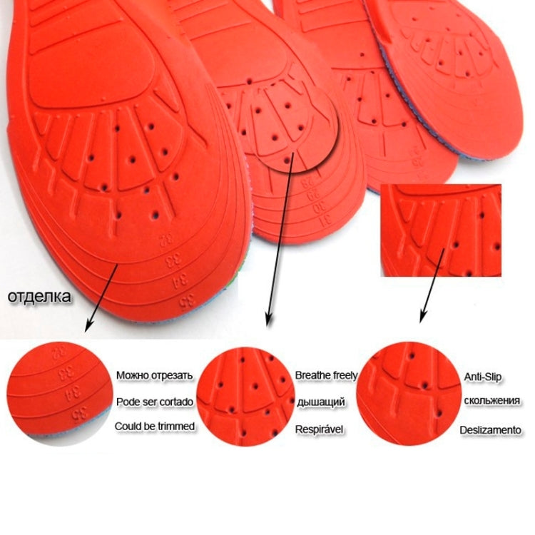 1 pāris bērni EVA Ortopēdiskās arkas atbalsta apavu spilventiņi Sports Running Pololes, izmērs: 23cm x 8cm