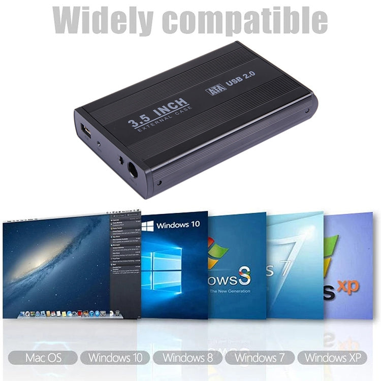Внешний корпус для 3,5-дюймового жесткого диска SATA, поддержка USB 2.0