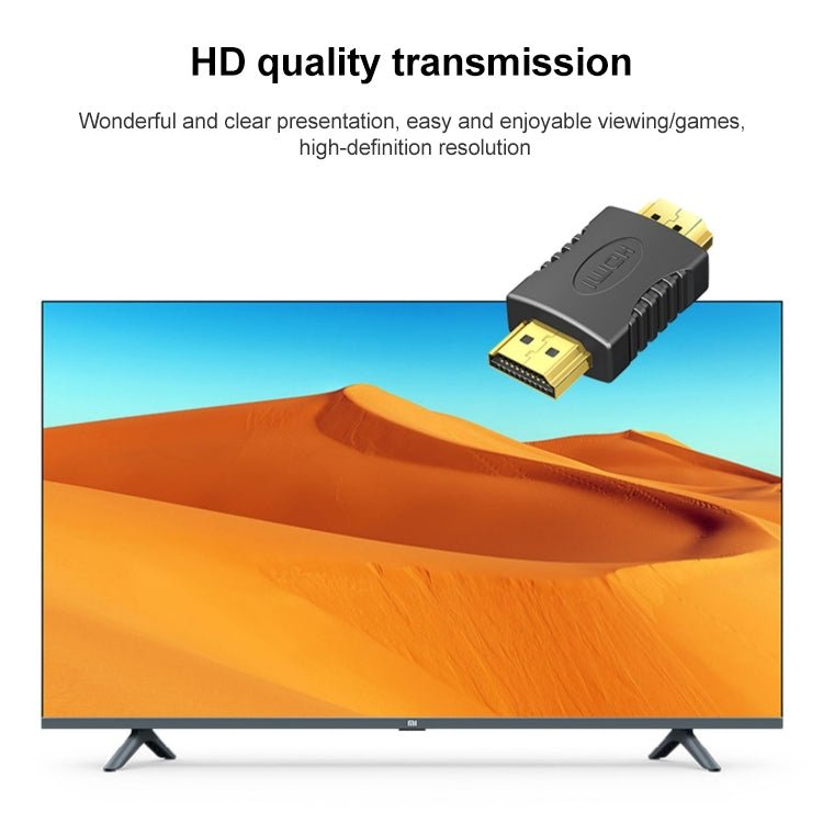 Позолоченный адаптер HDMI 19-контактный "папа" на HDMI 19-контактный "папа", поддержка Full HD 1080P