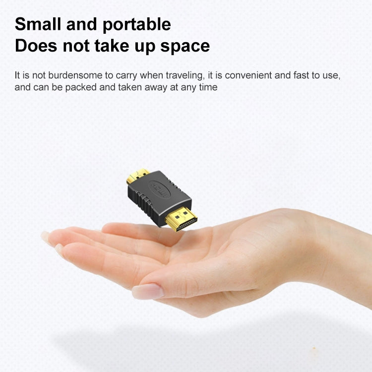 Позолоченный адаптер HDMI 19-контактный "папа" на HDMI 19-контактный "папа", поддержка Full HD 1080P