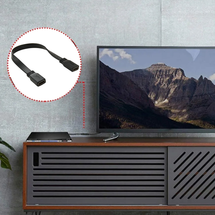 Кабель-адаптер HDMI 19-контактный (женский) на HDMI 19-контактный (женский) длиной 30 см
