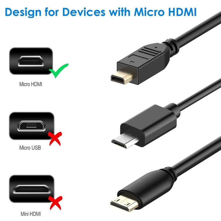 Кабель-адаптер Mini HDMI (штекер) – Micro HDMI (штекер) 30 см