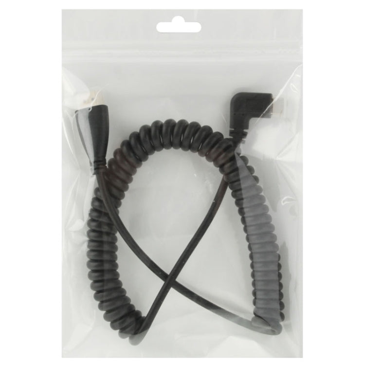 Позолоченный спиральный кабель Mini HDMI Male-HDMI Male версии 1.4, поддержка 3D/Ethernet, длина: 0,6–2 м