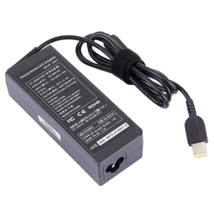 90 W 20 V 4,5 A maiņstrāvas adapteris Lenovo klēpjdatoram