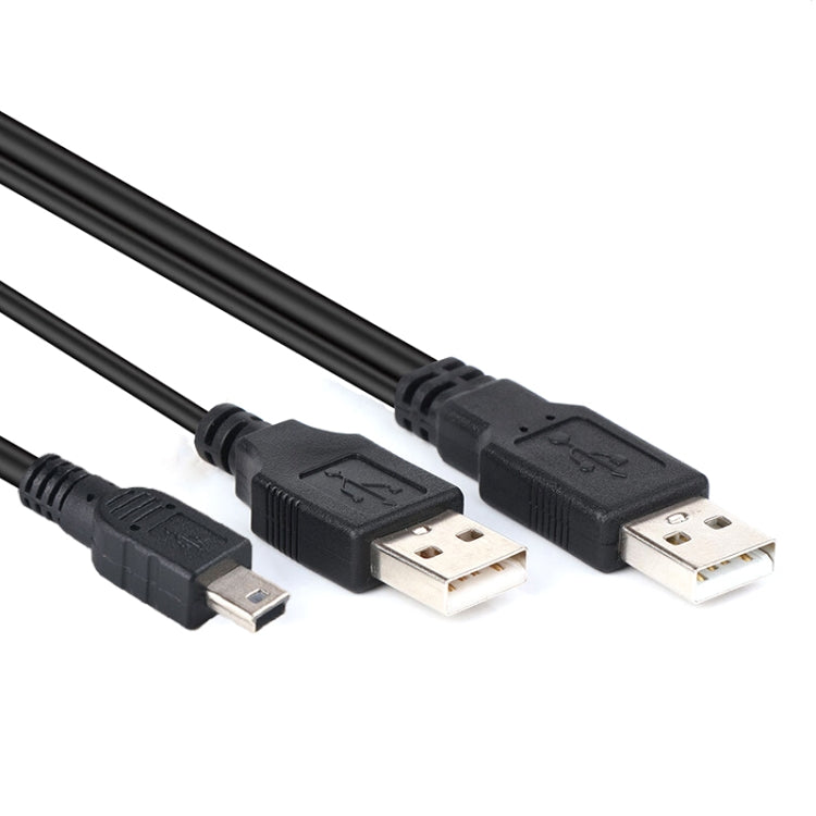 Кабель 2 в 1 USB 2.0 «папа» на Mini 5-контактный «папа» + USB «папа», длина: 80 см