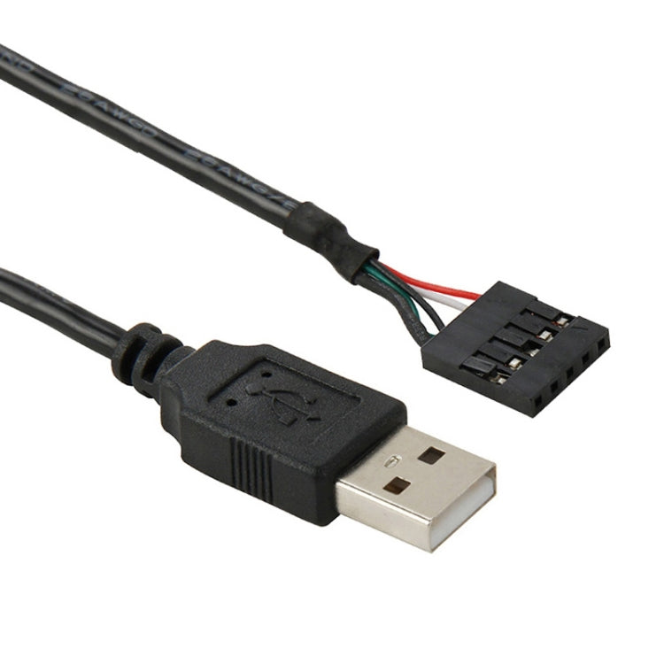Кабель-адаптер 5-контактный гнездовой разъем материнской платы на USB 2.0 штекер, длина: 50 см