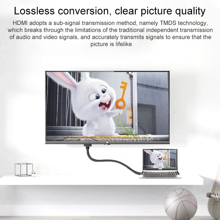 Позолоченный адаптер Mini HDMI «папа» на HDMI 19-контактный «мама»