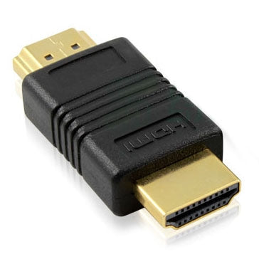 Позолоченный адаптер HDMI 19-контактный «папа» на HDMI 19-контактный «папа», поддержка HD TV / Xbox 360 / PS3 и т. д.
