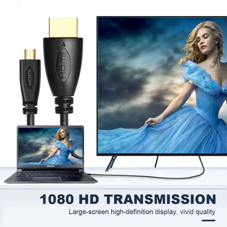Позолоченный 3D 1080P Micro HDMI-кабель "папа-папа" HDMI длиной 1,5 м для мобильных телефонов, камер, GoPro