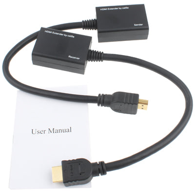 Удлинитель HDMI по сетевому кабелю Cat5e/6 30M/1080P