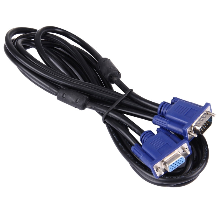 Высококачественный кабель VGA 15-контактный «папа» - VGA 15-контактный «мама» для ЖК-монитора, проектора и т. д. (длина: 1,8 м)