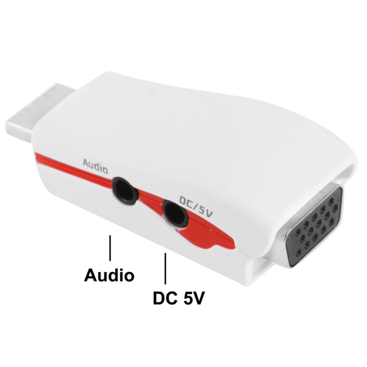 Адаптер HDMI-VGA Full HD 1080P для питания и звука