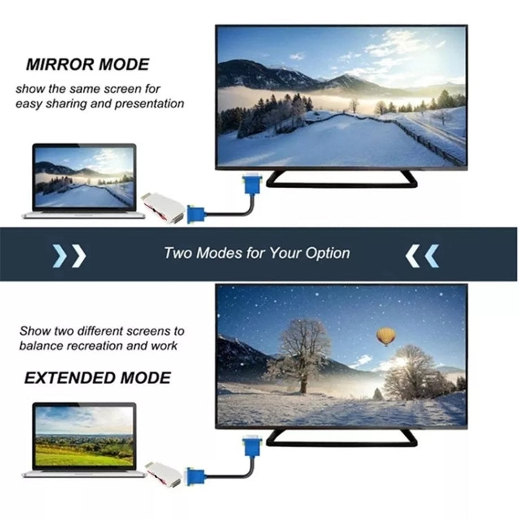 Адаптер HDMI-VGA Full HD 1080P для питания и звука